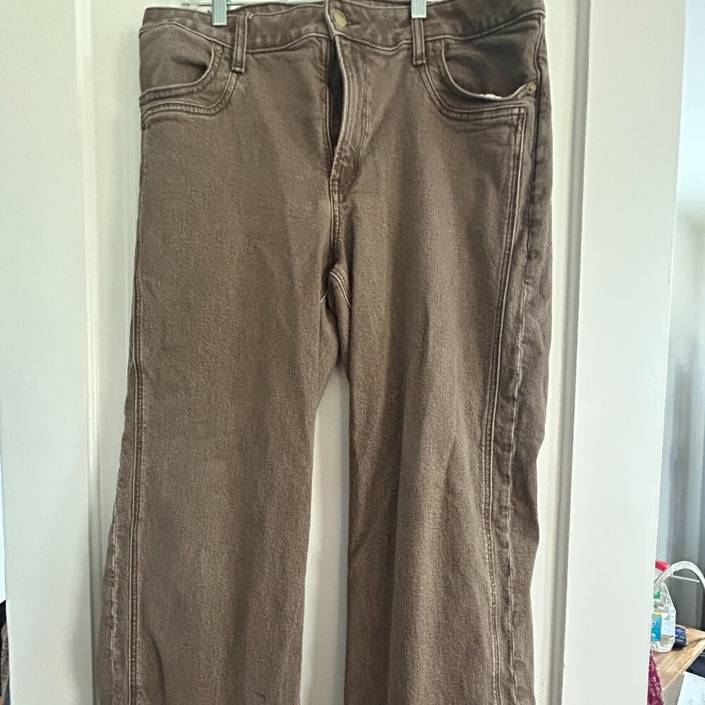 American Eagle Stretch Jeans - Brown/Taupe Wash US 14R